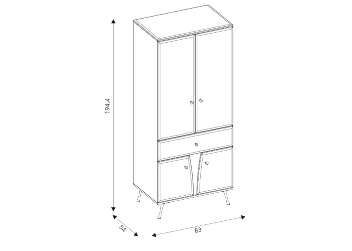 LUXOR LX07 šatníková skriňa