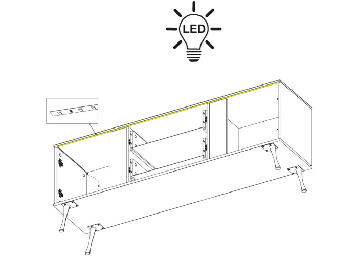LUXOR LX01 stolík pod TV LUXOR LX01 stolík pod TV