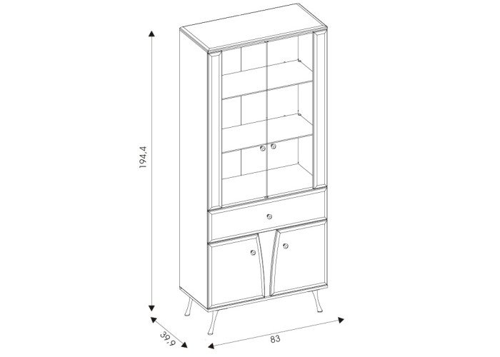LUXOR LX06 vitrína LUXOR LX06 vitrína