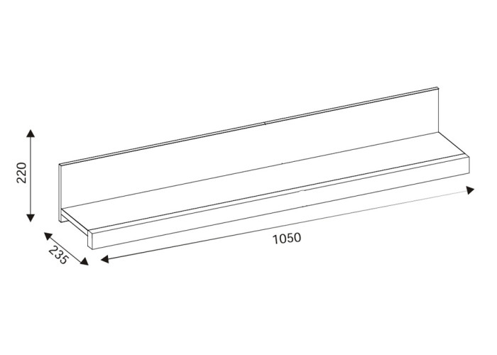 MATI MI11 závesná polica