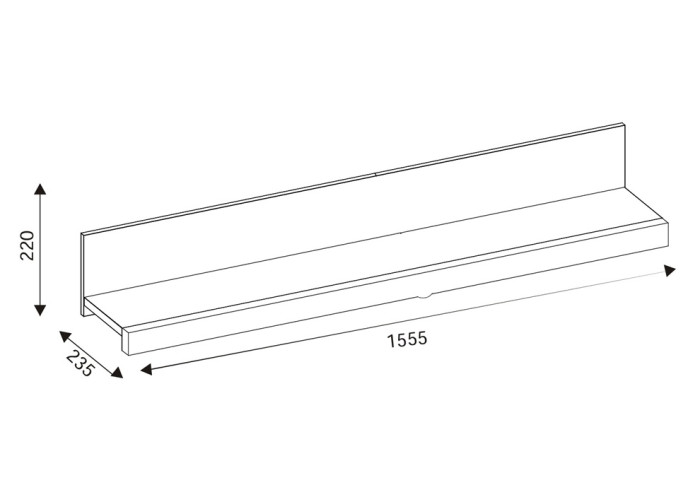 MATI MI12 závesná polica