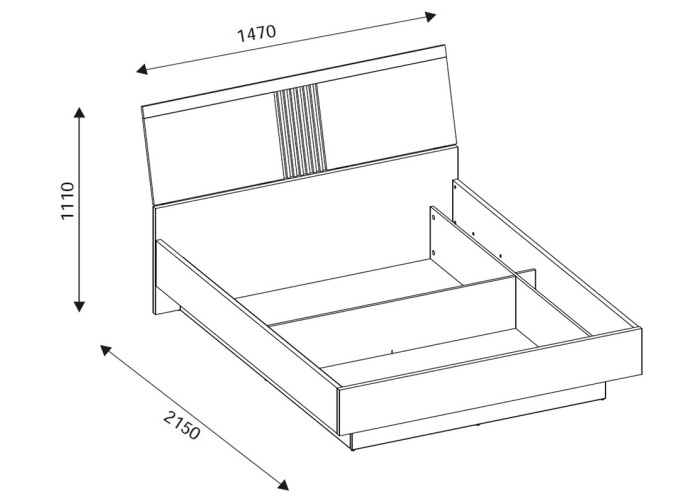 MATI MI18/140SP, posteľ 140x200 cm s úložným priestorom MATI MI18/140SP, posteľ 140x200 cm s úložným priestorom