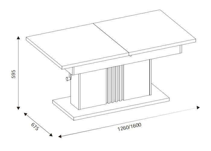 MATI LA13 rozkladací konferenčný stolík