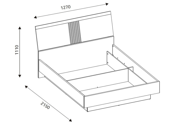 MATI MI18/120SP, posteľ 120x200 cm s úložným priestorom MATI MI18/120SP, posteľ 120x200 cm s úložným priestorom