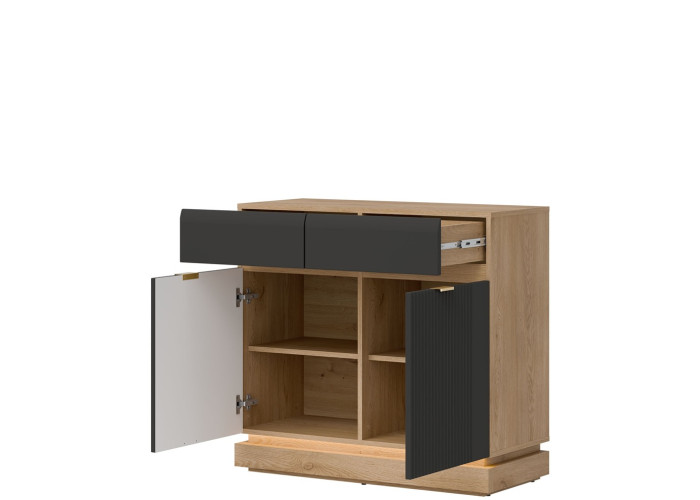 MILTON antracit ML02 komoda