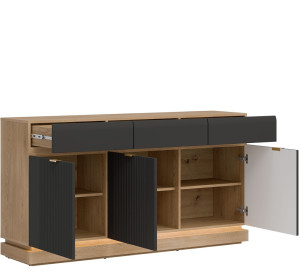 MILTON antracit ML03 komoda