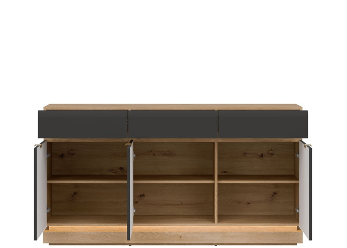 MILTON antracit ML03 komoda