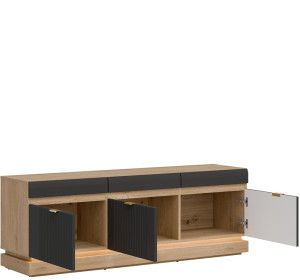 MILTON antracit ML01, skrinka pod TV