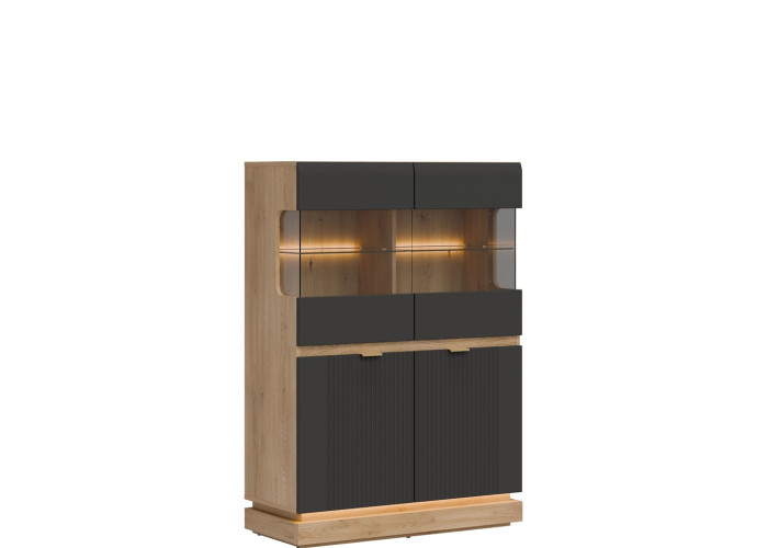 MILTON antracit ML04 vitrína