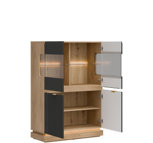 MILTON antracit ML04 vitrína