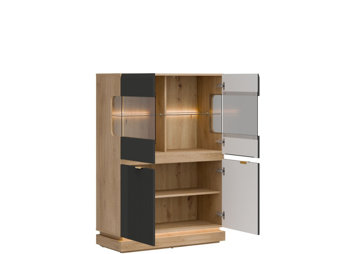 MILTON antracit ML04 vitrína