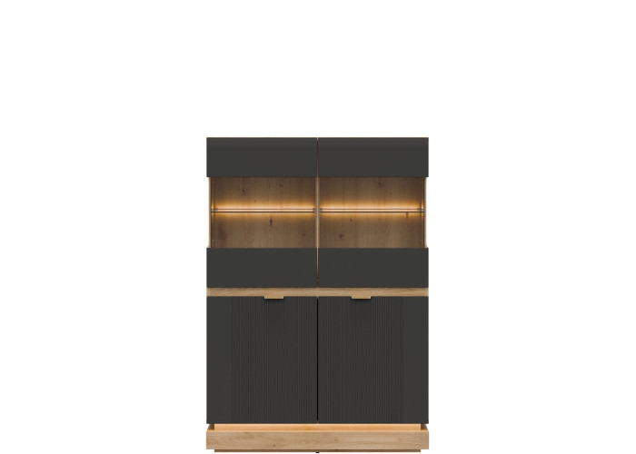 MILTON antracit ML04 vitrína