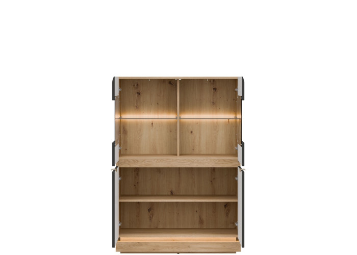 MILTON antracit ML04 vitrína