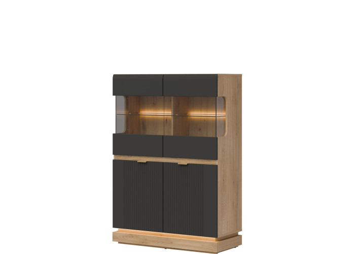 MILTON antracit ML04 vitrína