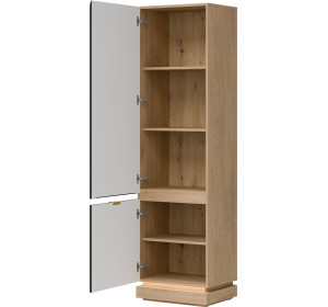 MILTON antracit ML07 policová skriňa