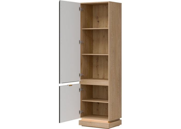 MILTON antracit ML07 policová skriňa