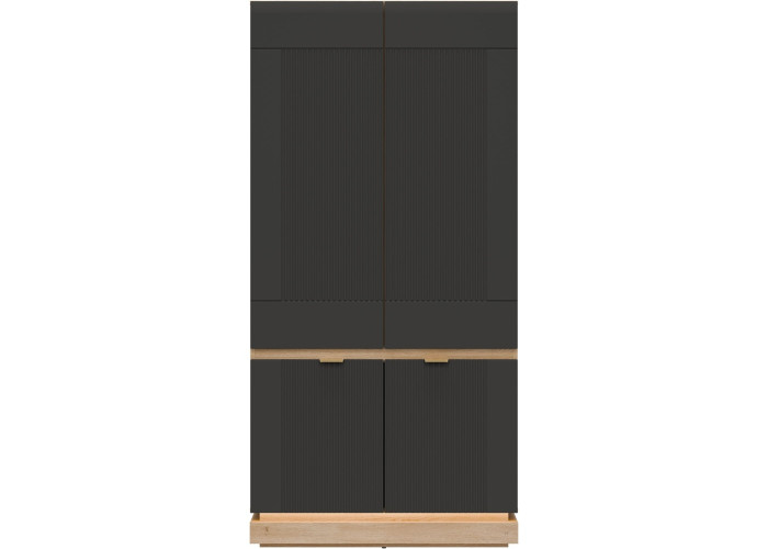 MILTON antracit ML08 šatníkovo-policová skriňa