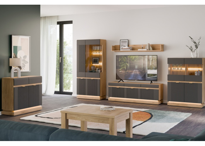 MILTON dub cremona ML09, závesná polica