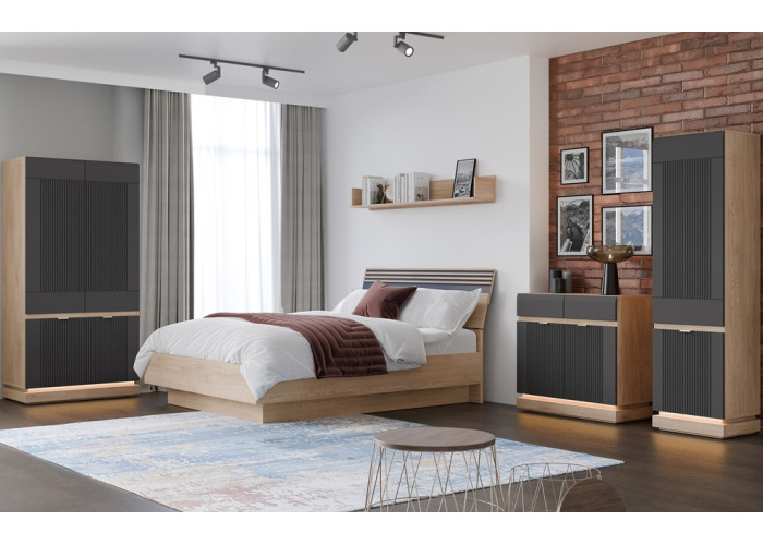 MILTON dub cremona ML09, závesná polica