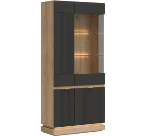 MILTON antracit ML06 vitrína