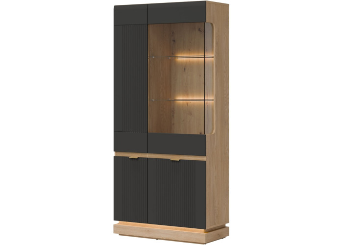 MILTON antracit ML06 vitrína