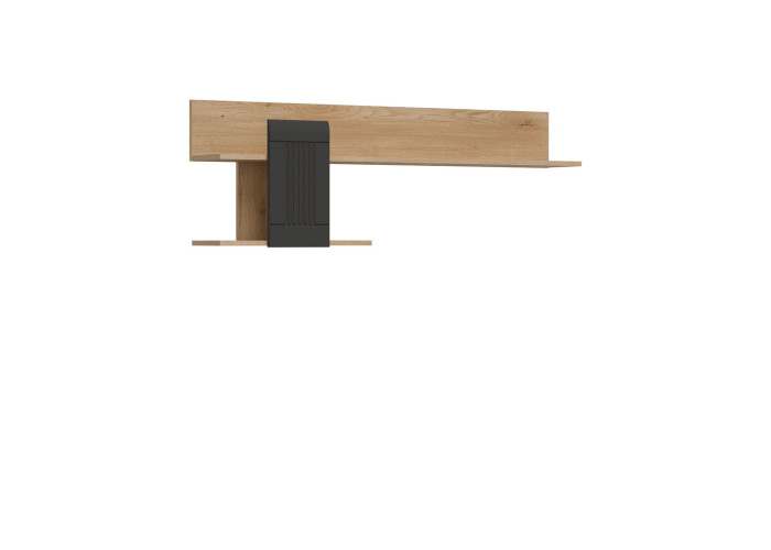 MILTON antracit ML10, závesná polica