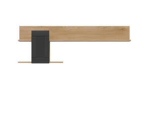 MILTON antracit ML10, závesná polica