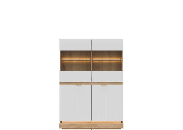 MILTON biela ML04 vitrína MILTON biela ML04 vitrína