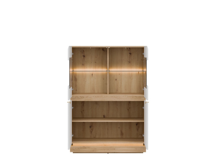 MILTON biela ML04 vitrína MILTON biela ML04 vitrína