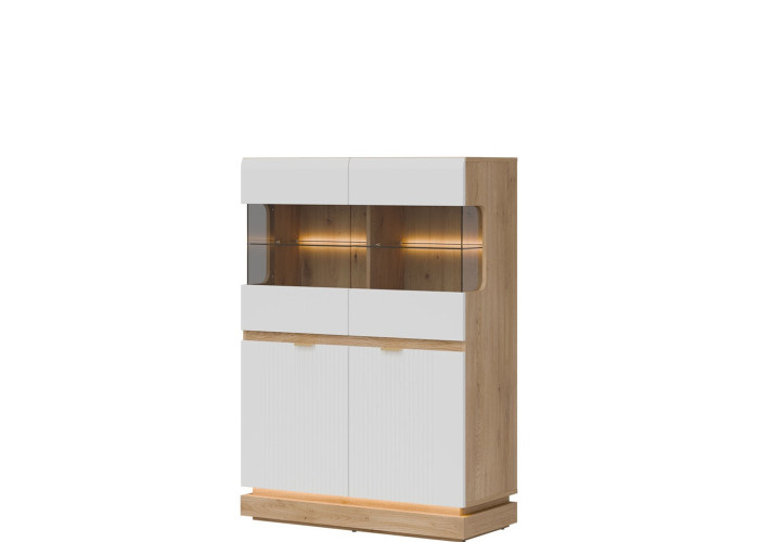 MILTON biela ML04 vitrína MILTON biela ML04 vitrína