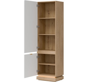 MILTON biela ML07 policová skriňa