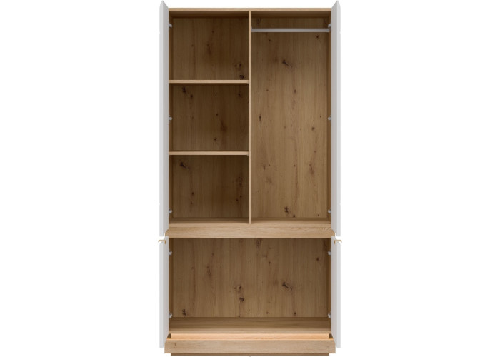 MILTON biela ML08 šatníkovo-policová skriňa MILTON biela ML08 šatníkovo-policová skriňa