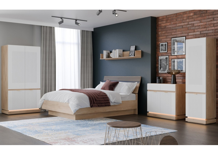 MILTON biela ML08 šatníkovo-policová skriňa MILTON biela ML08 šatníkovo-policová skriňa