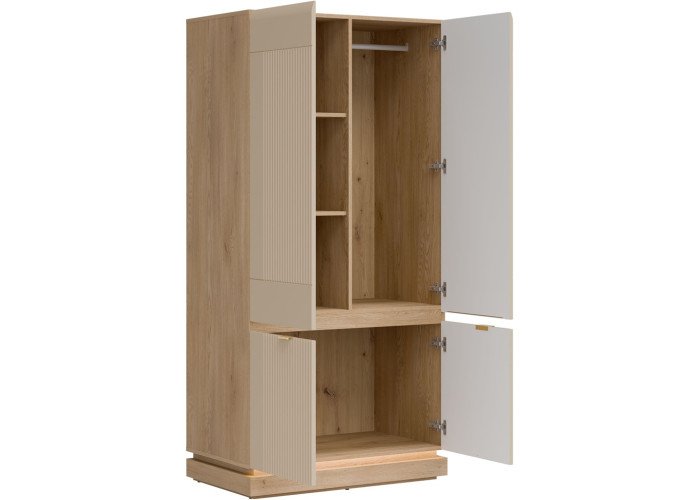 MILTON kašmír ML08 šatníkovo-policová skriňa