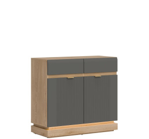 MILTON sivý ML02 komoda