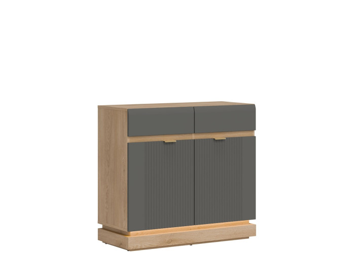 MILTON sivý ML02 komoda