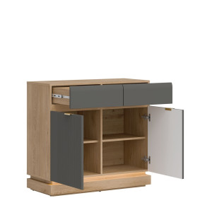 MILTON sivý ML02 komoda