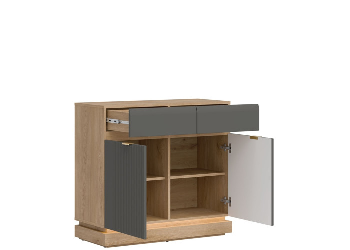 MILTON sivý ML02 komoda