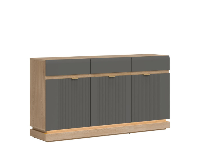 MILTON sivý ML03 komoda