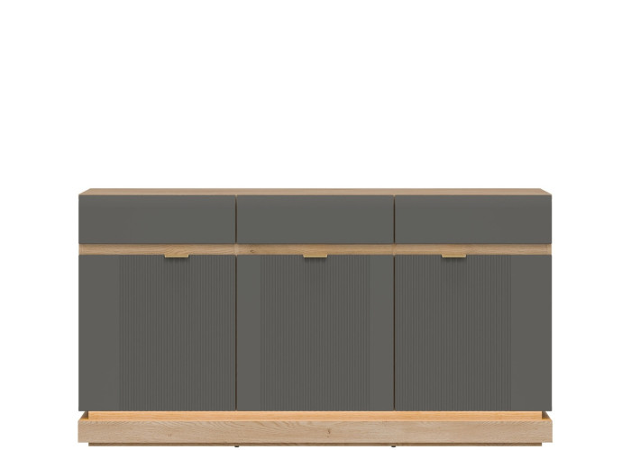 MILTON sivý ML03 komoda