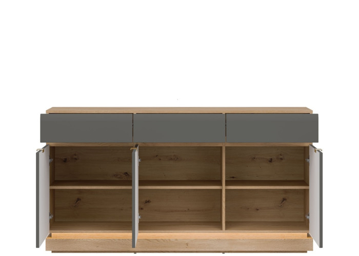 MILTON sivý ML03 komoda