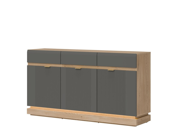 MILTON sivý ML03 komoda