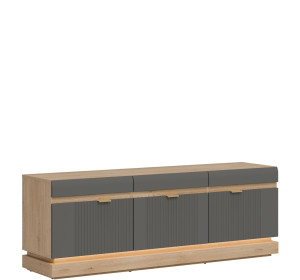 MILTON sivý ML01, skrinka pod TV