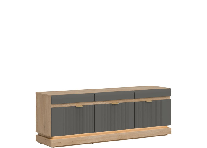 MILTON sivý ML01, skrinka pod TV