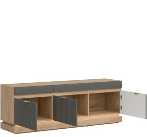 MILTON sivý ML01, skrinka pod TV