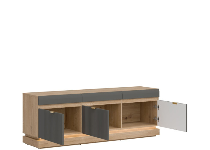 MILTON sivý ML01, skrinka pod TV