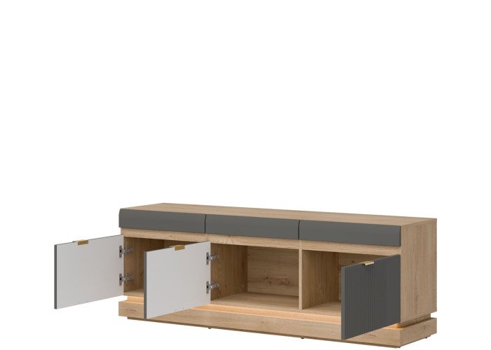 MILTON sivý ML01, skrinka pod TV