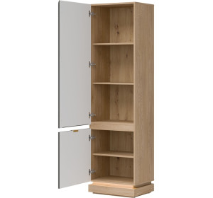 MILTON sivý ML07 policová skriňa