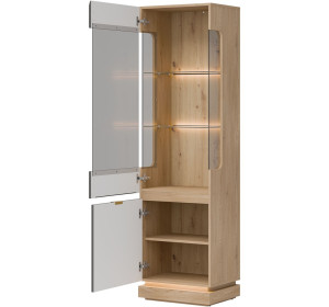 MILTON sivý ML05 vitrína