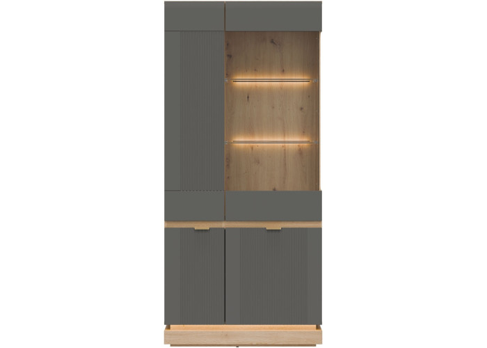 MILTON sivý ML06 vitrína